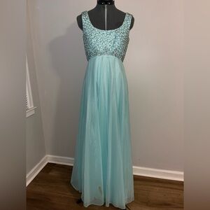 Vintage Mike Benet Elegant Blue Evening Gown size 10